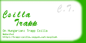csilla trapp business card